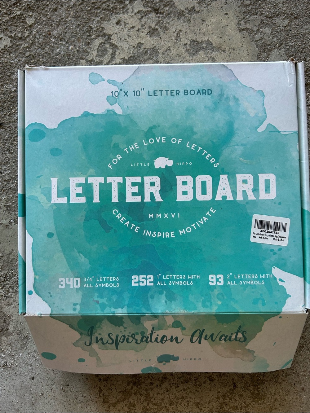Letter Board Kit in Teal & Aqua